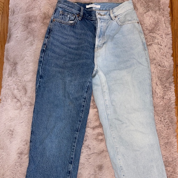 Pacsun Two Tone Straight Leg Jeans - Picture 2 of 4